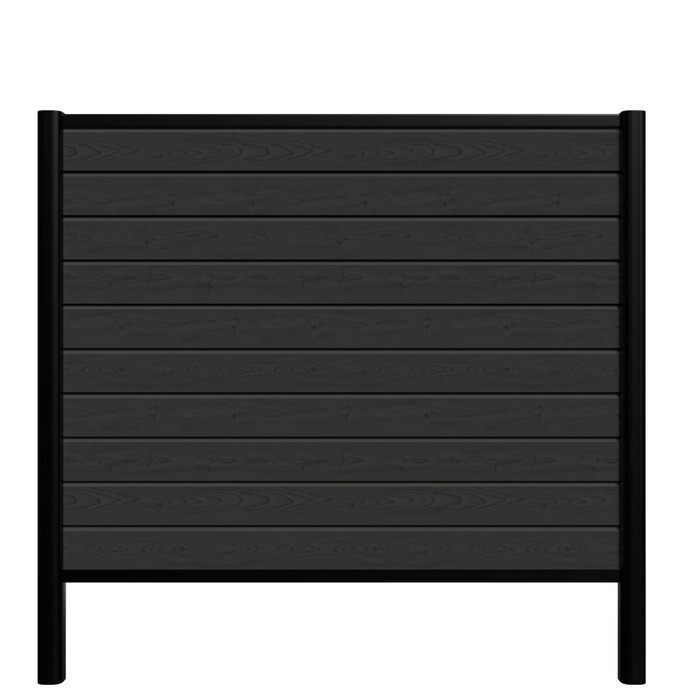Kirkedal Alu Light hegn startsæt sort 156 x 150 cm